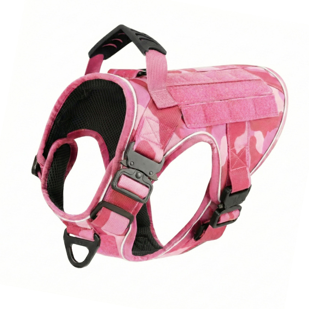 Tactical No-Pull Dog Harness (4 Metal Buckles)