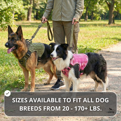 Tactical No-Pull Dog Harness (4 Metal Buckles)