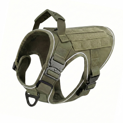 Tactical No-Pull Dog Harness (4 Metal Buckles)