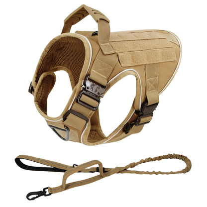 Tactical No-Pull Dog Harness (4 Metal Buckles)