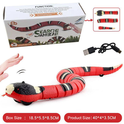Realistic 3D Snake Interactive Pet Toy – Smart Sensor Automatic Moving Toy