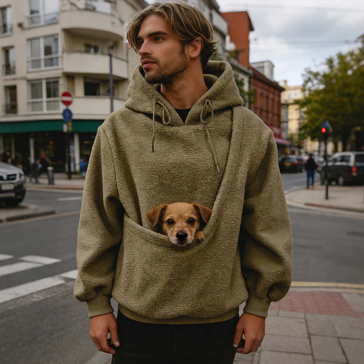 Pet Carrier Hoodie – Hands-Free Wearable Hoodie For Small Dogs & Cats