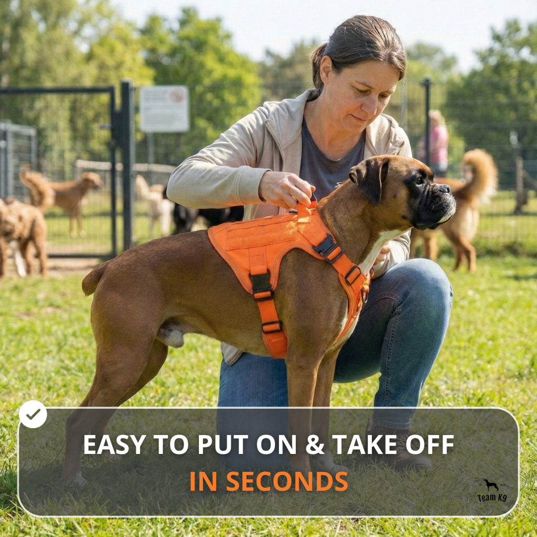 Tactical No-Pull Dog Harness (4 Metal Buckles)