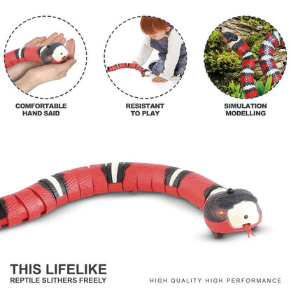 Realistic 3D Snake Interactive Pet Toy – Smart Sensor Automatic Moving Toy
