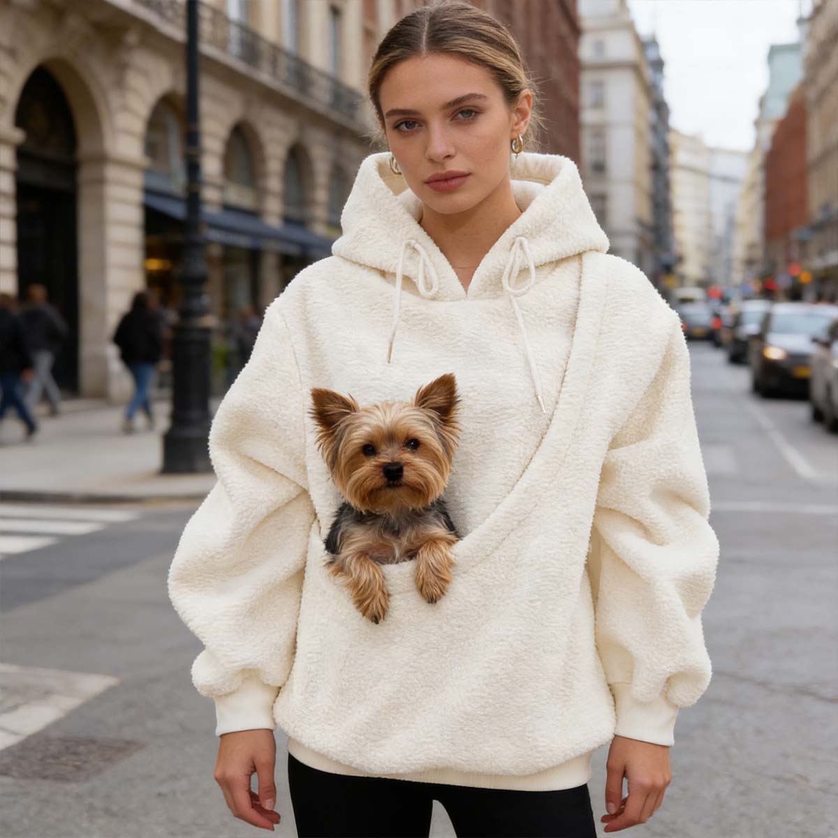 Pet Carrier Hoodie – Hands-Free Wearable Hoodie For Small Dogs & Cats