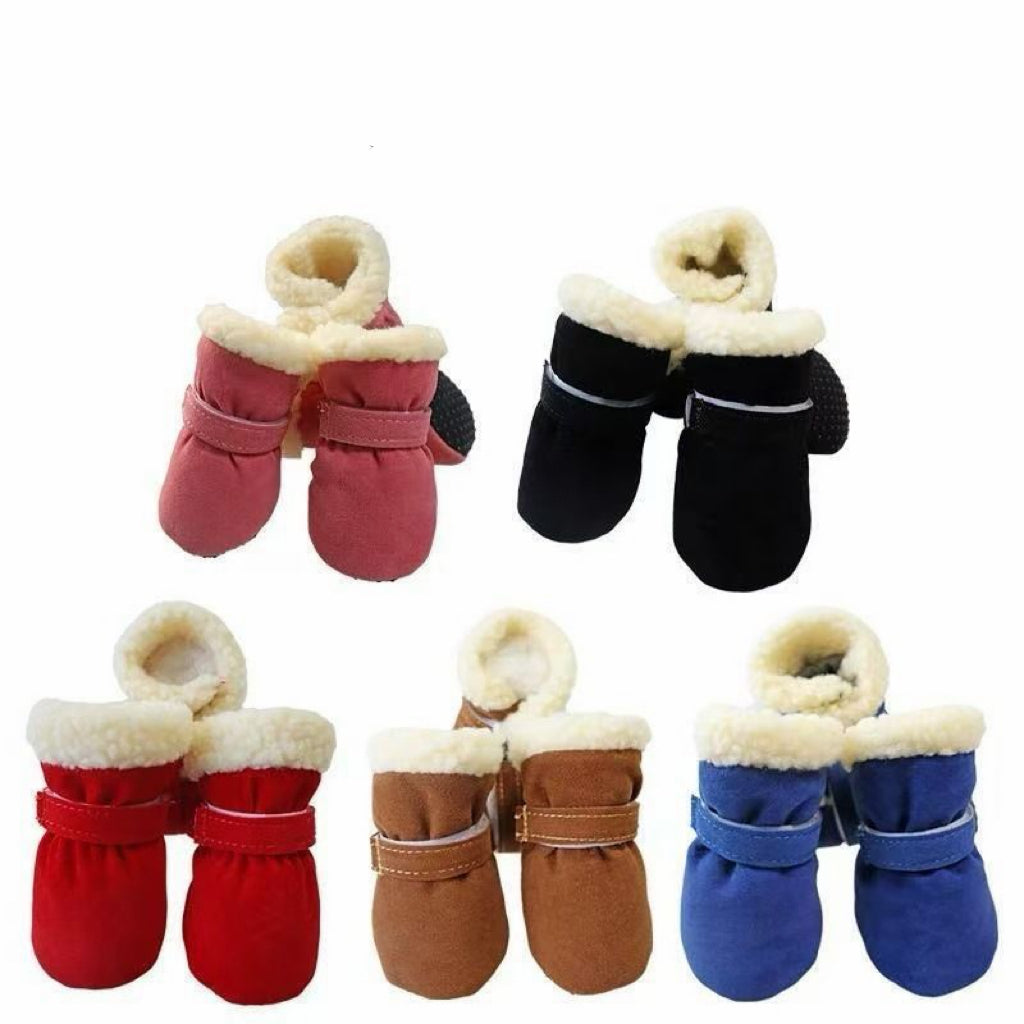 Warm Winter Dog Boots – Anti-Slip Paw Protectors