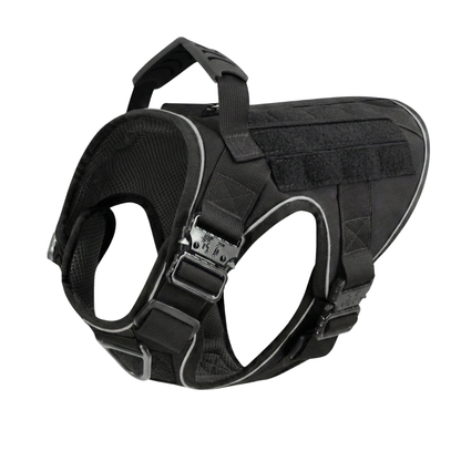 Tactical No-Pull Dog Harness (4 Metal Buckles)