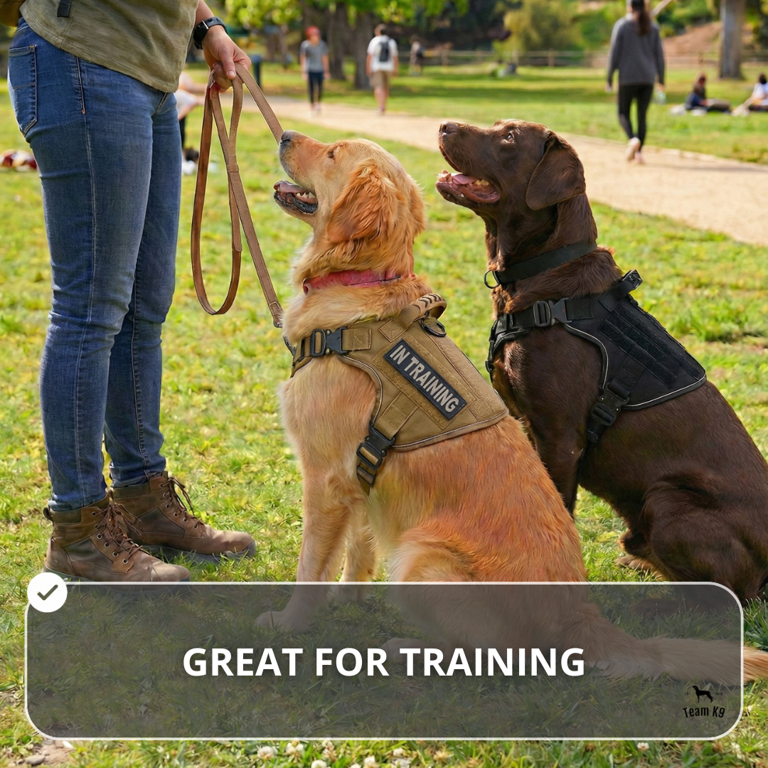 Tactical No-Pull Dog Harness (4 Metal Buckles)
