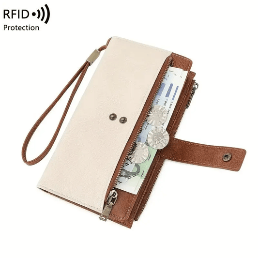 🔥Last Day 49% OFF-Long wallet, stylish clutch, elegant solid color RFID blocking wallet