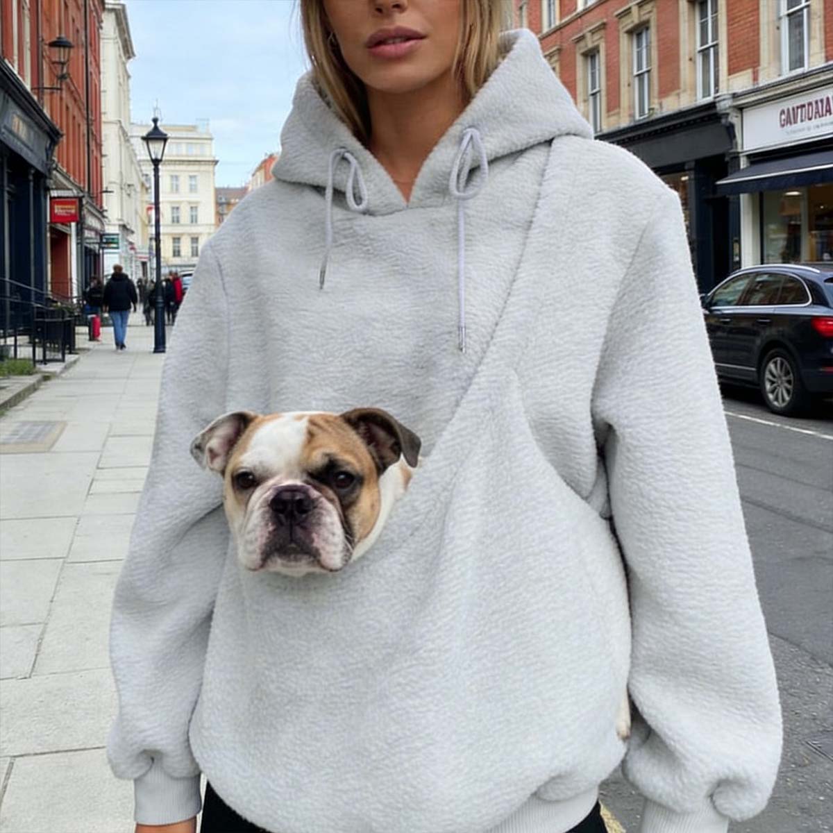 Pet Carrier Hoodie – Hands-Free Wearable Hoodie For Small Dogs & Cats