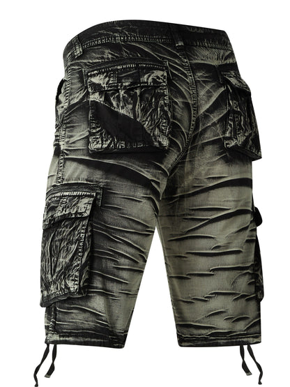 Camo Pattern Cotton Cargo Shorts