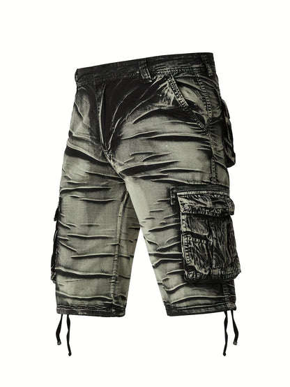 Camo Pattern Cotton Cargo Shorts