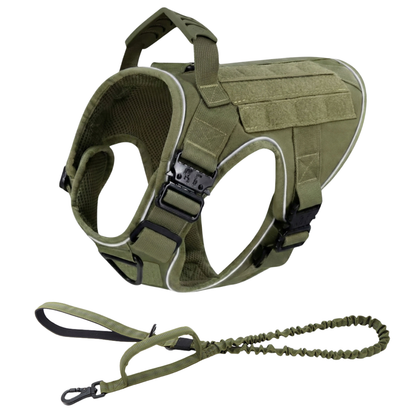 Tactical No-Pull Dog Harness (4 Metal Buckles)