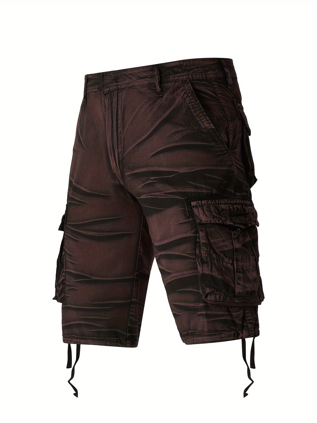Camo Pattern Cotton Cargo Shorts