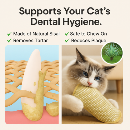 Interactive Catnip Chew Toy with [6000mg A+ Organic Catnip], Soft Sisal Material Scratching and Kicker Cat Toys for Indoor Kittens, Drives Bored Cats Crazy
