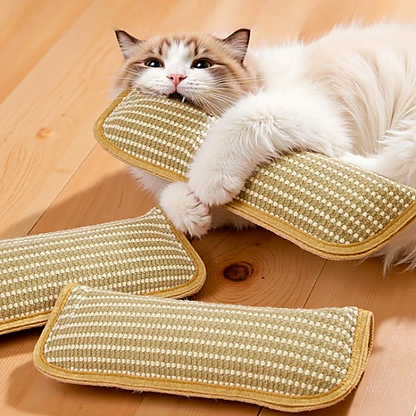 Interactive Catnip Chew Toy with [6000mg A+ Organic Catnip], Soft Sisal Material Scratching and Kicker Cat Toys for Indoor Kittens, Drives Bored Cats Crazy