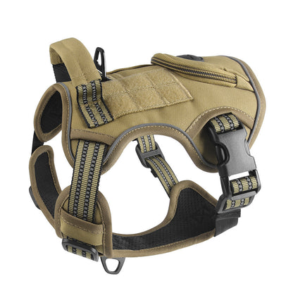 Dog Leash Vest Style Dog Harness Tactical Dog Harness Multifunctional tactical chest backpack