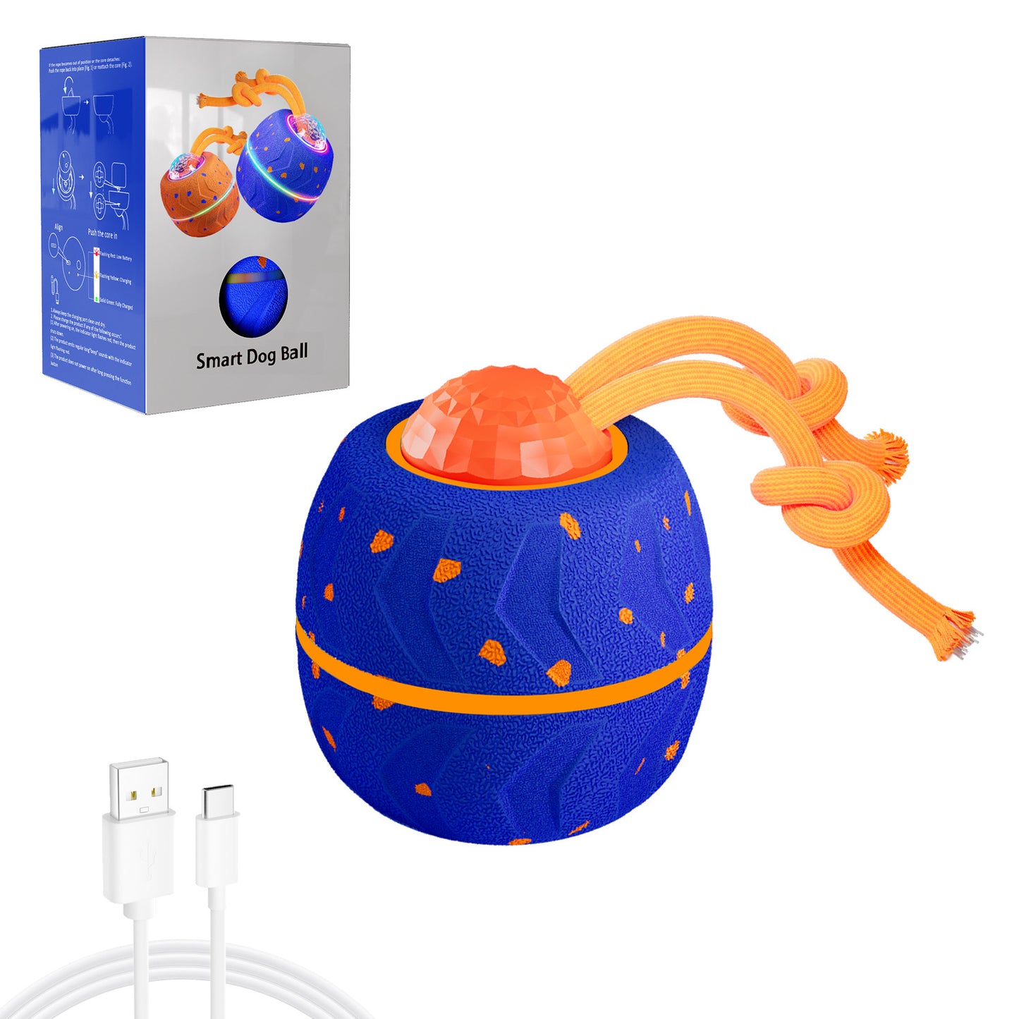 🔥 🔥 Wicked Ball Rolly Automatic Rotating Dog Toy