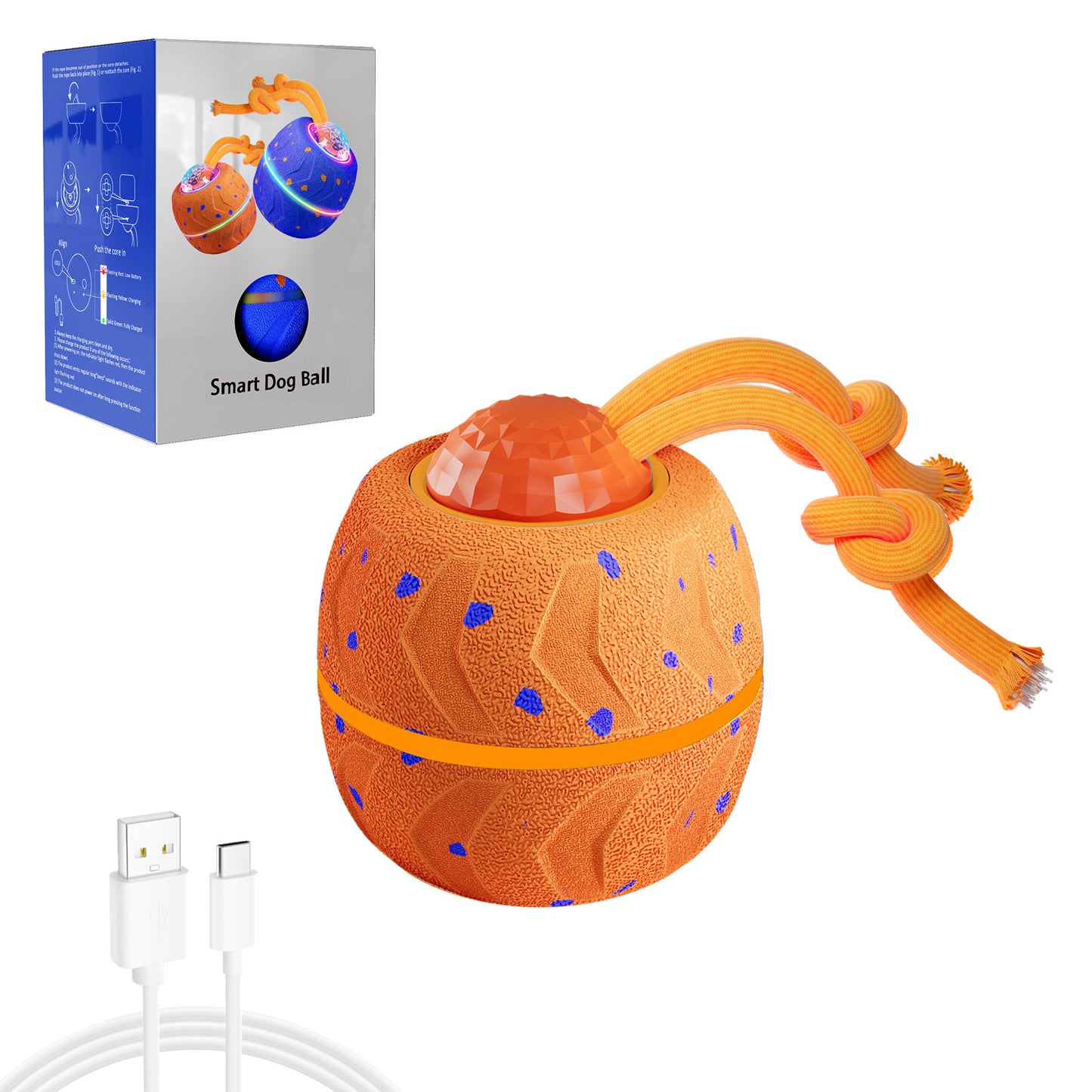 🔥 🔥 Wicked Ball Rolly Automatic Rotating Dog Toy