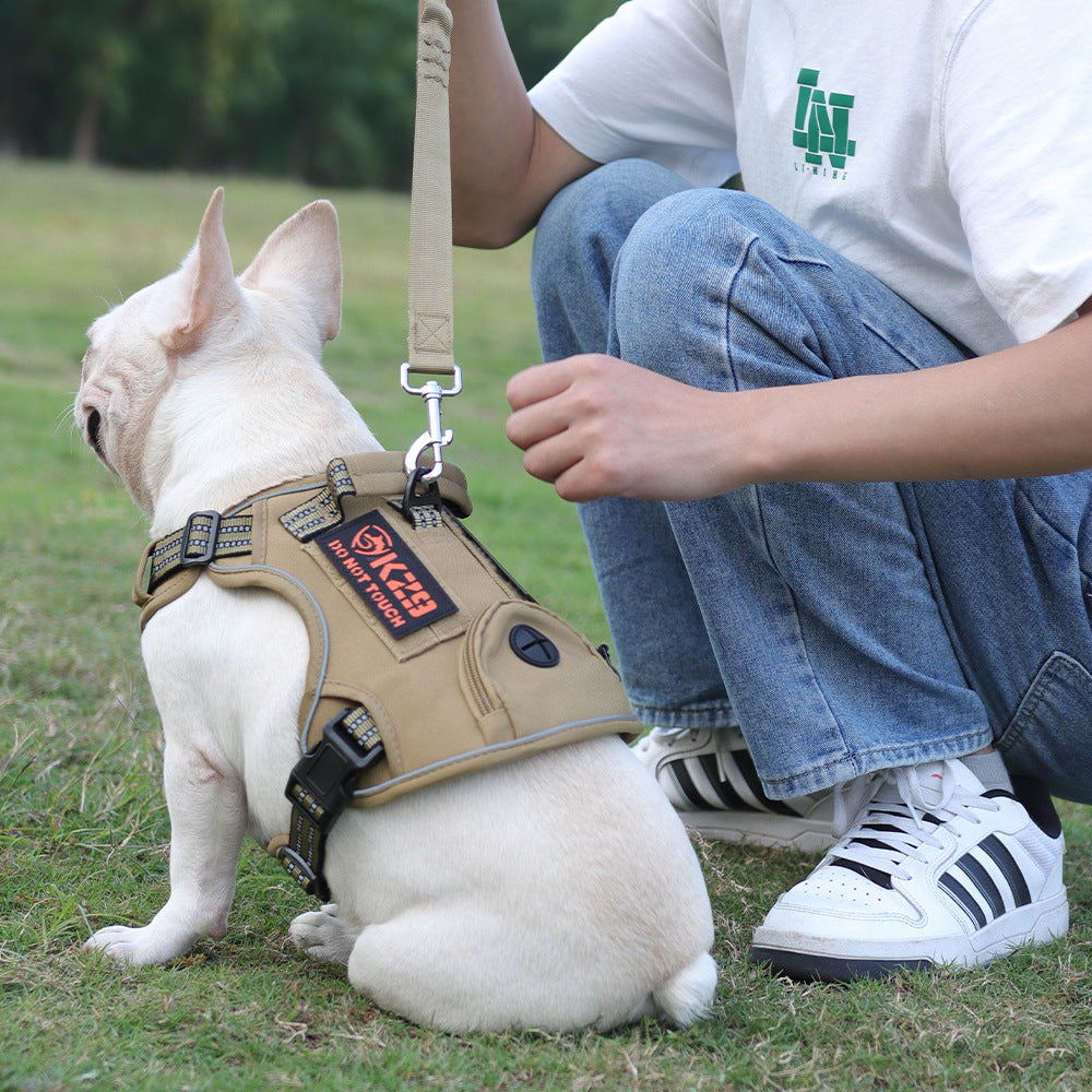 Dog Leash Vest Style Dog Harness Tactical Dog Harness Multifunctional tactical chest backpack