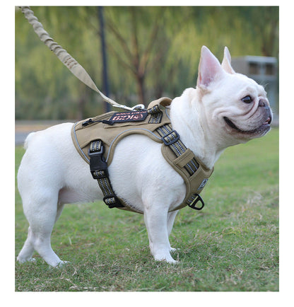 Dog Leash Vest Style Dog Harness Tactical Dog Harness Multifunctional tactical chest backpack