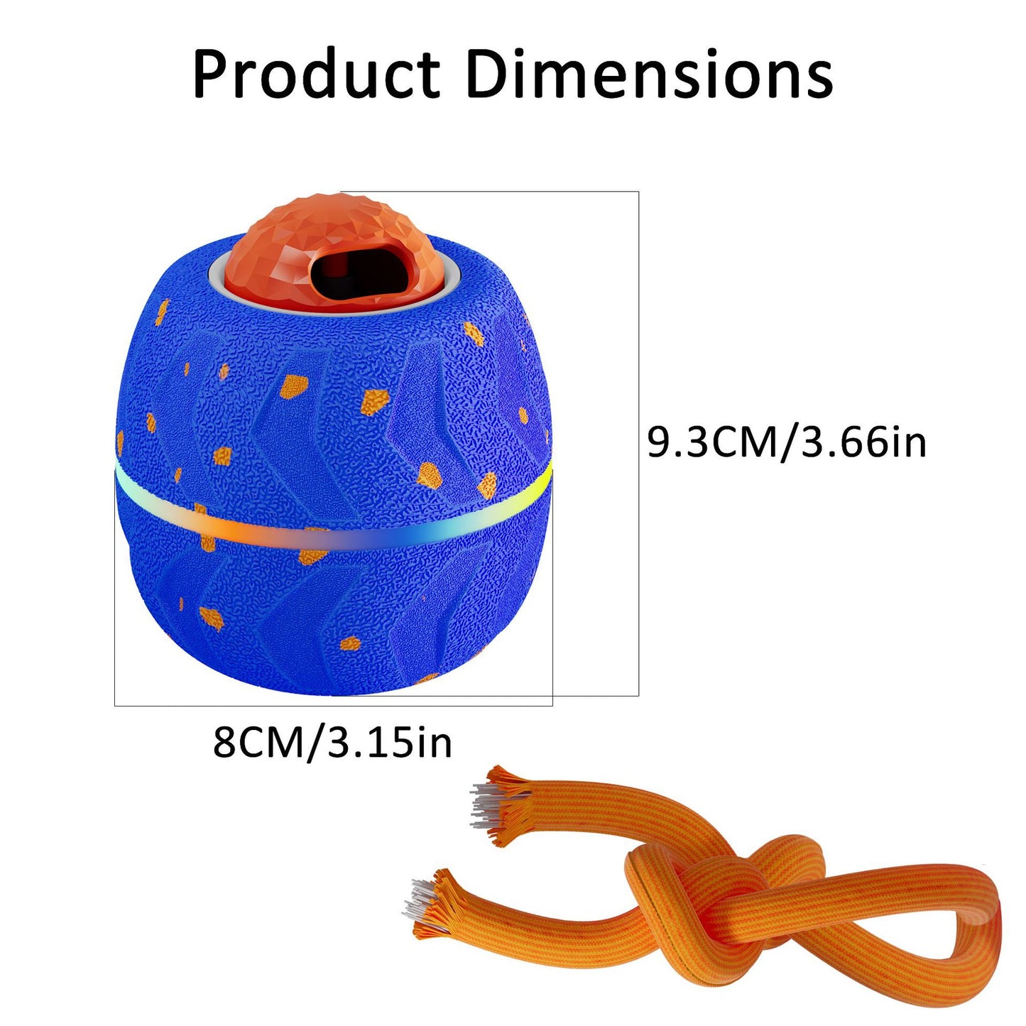 🔥 🔥 Wicked Ball Rolly Automatic Rotating Dog Toy