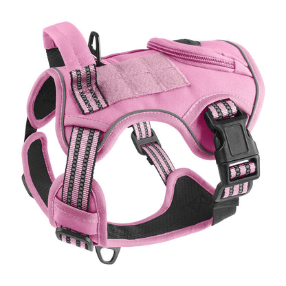 Dog Leash Vest Style Dog Harness Tactical Dog Harness Multifunctional tactical chest backpack