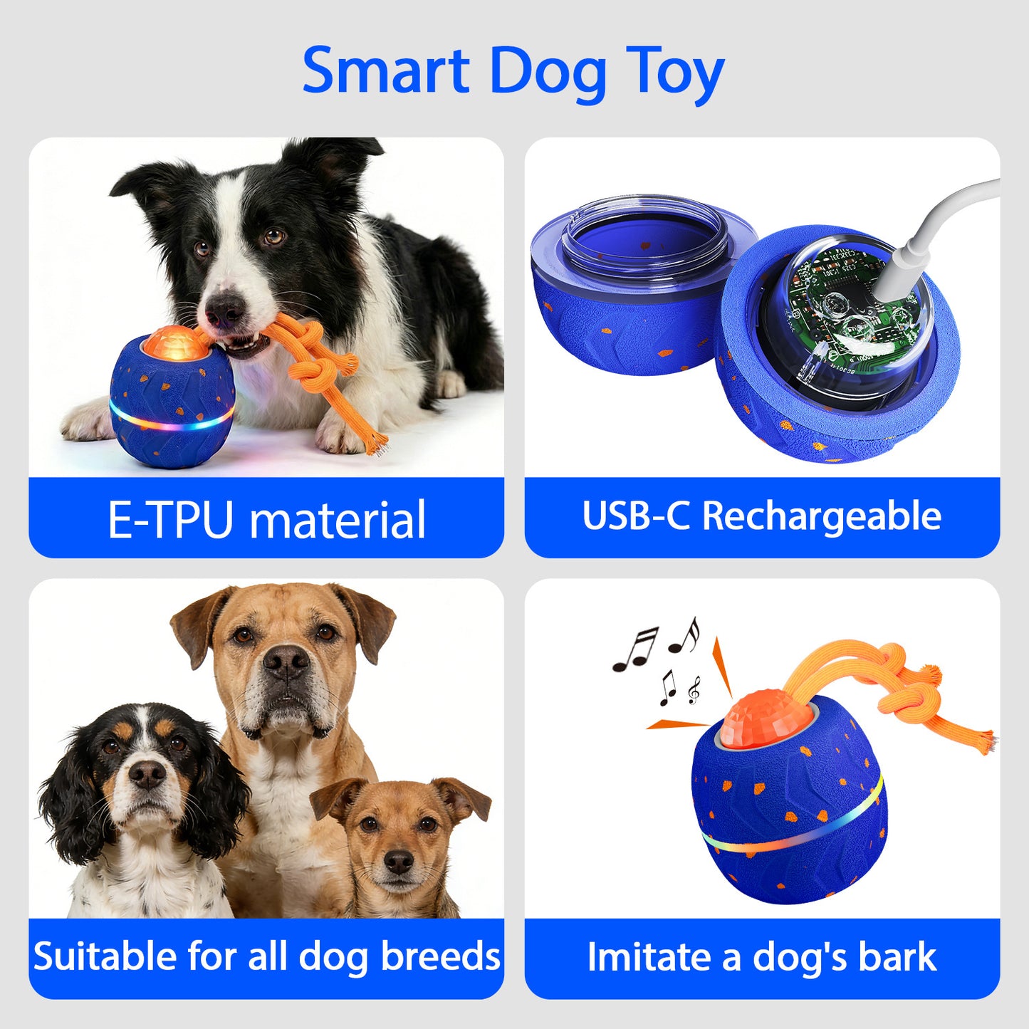 🔥 🔥 Wicked Ball Rolly Automatic Rotating Dog Toy