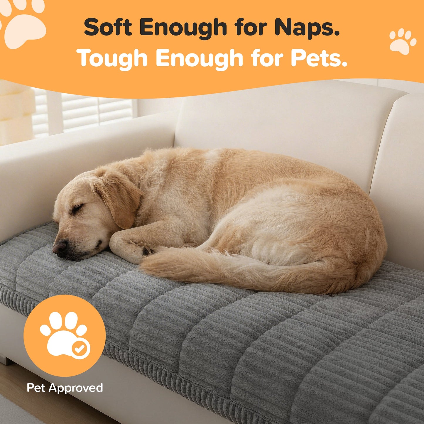 Plush Pet Couch Cover