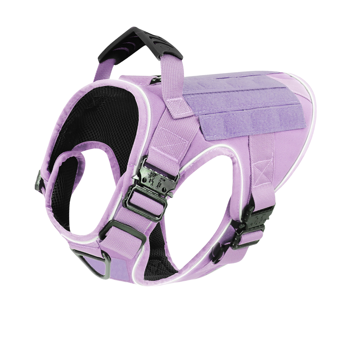 Tactical No-Pull Dog Harness (4 Metal Buckles)