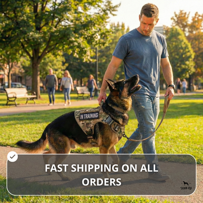 Tactical No-Pull Dog Harness (4 Metal Buckles)