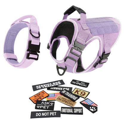 Tactical No-Pull Dog Harness (4 Metal Buckles)