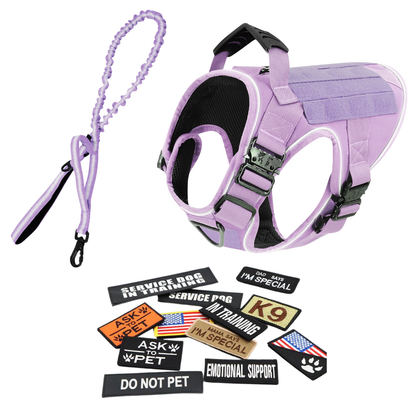 Tactical No-Pull Dog Harness (4 Metal Buckles)