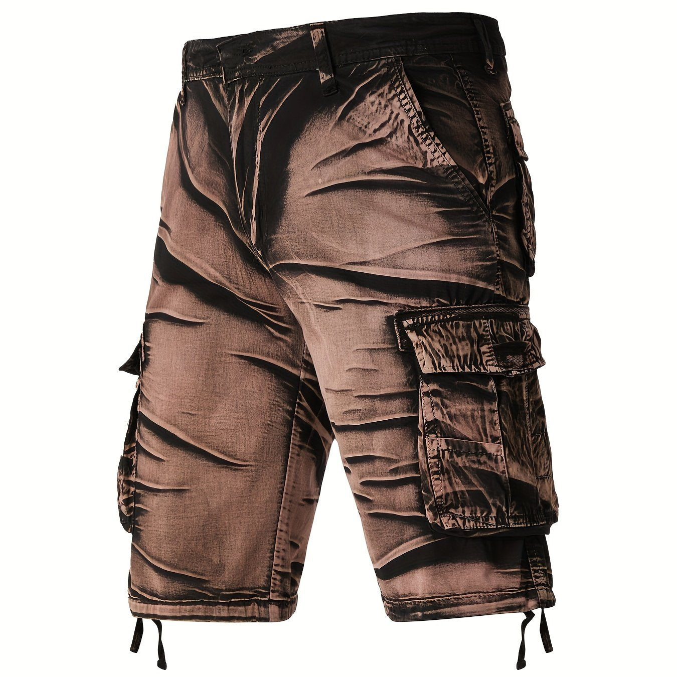 Camo Pattern Cotton Cargo Shorts