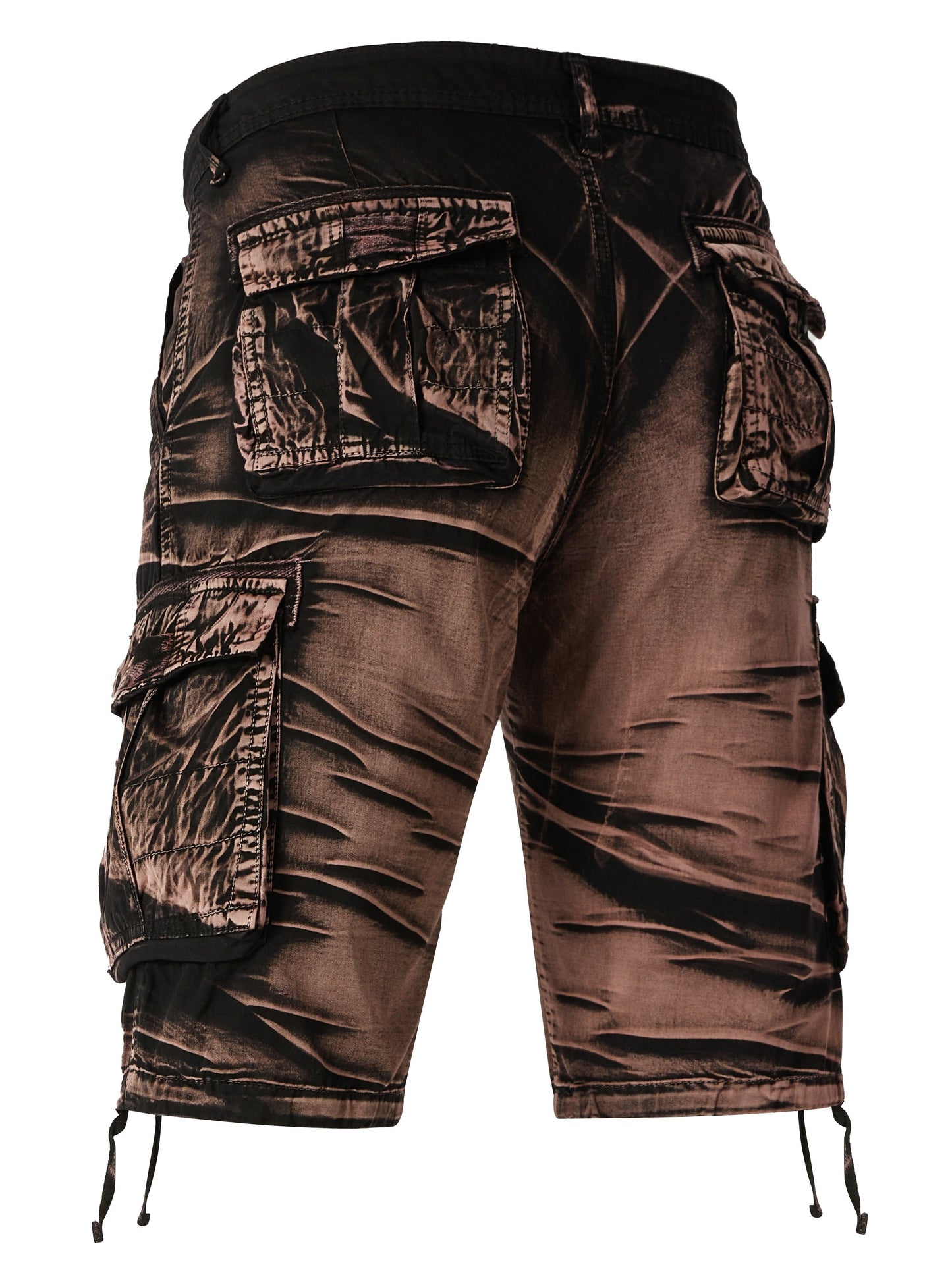 Camo Pattern Cotton Cargo Shorts