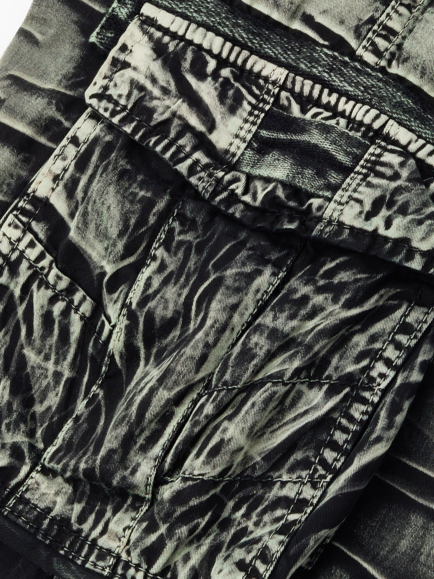 Camo Pattern Cotton Cargo Shorts
