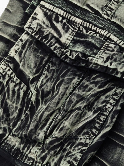 Camo Pattern Cotton Cargo Shorts
