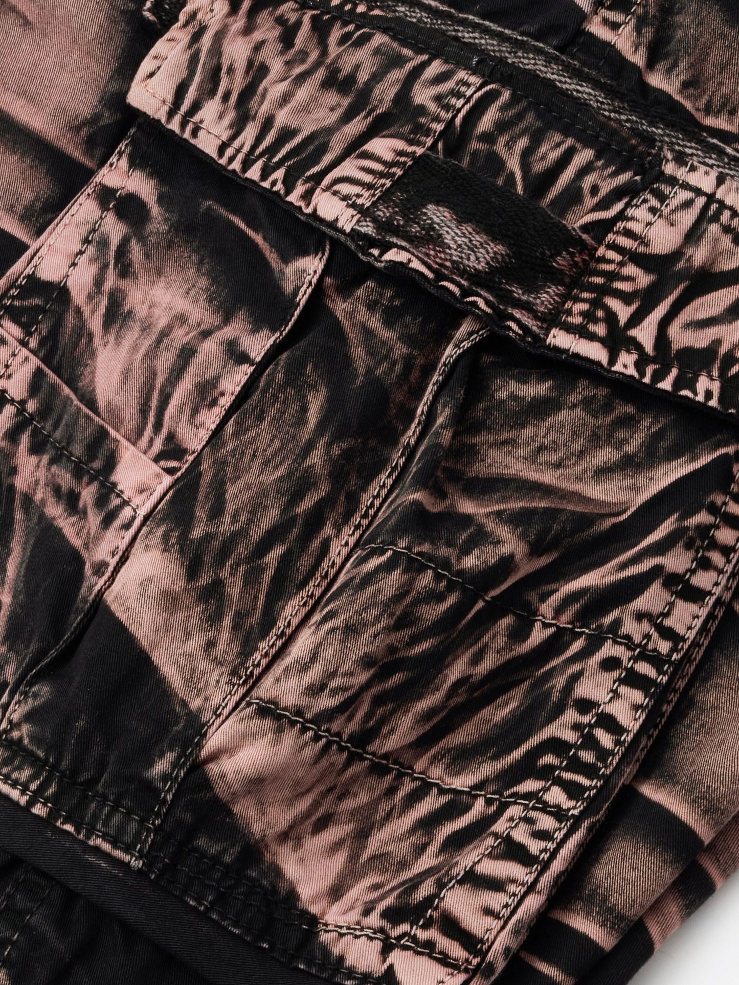 Camo Pattern Cotton Cargo Shorts