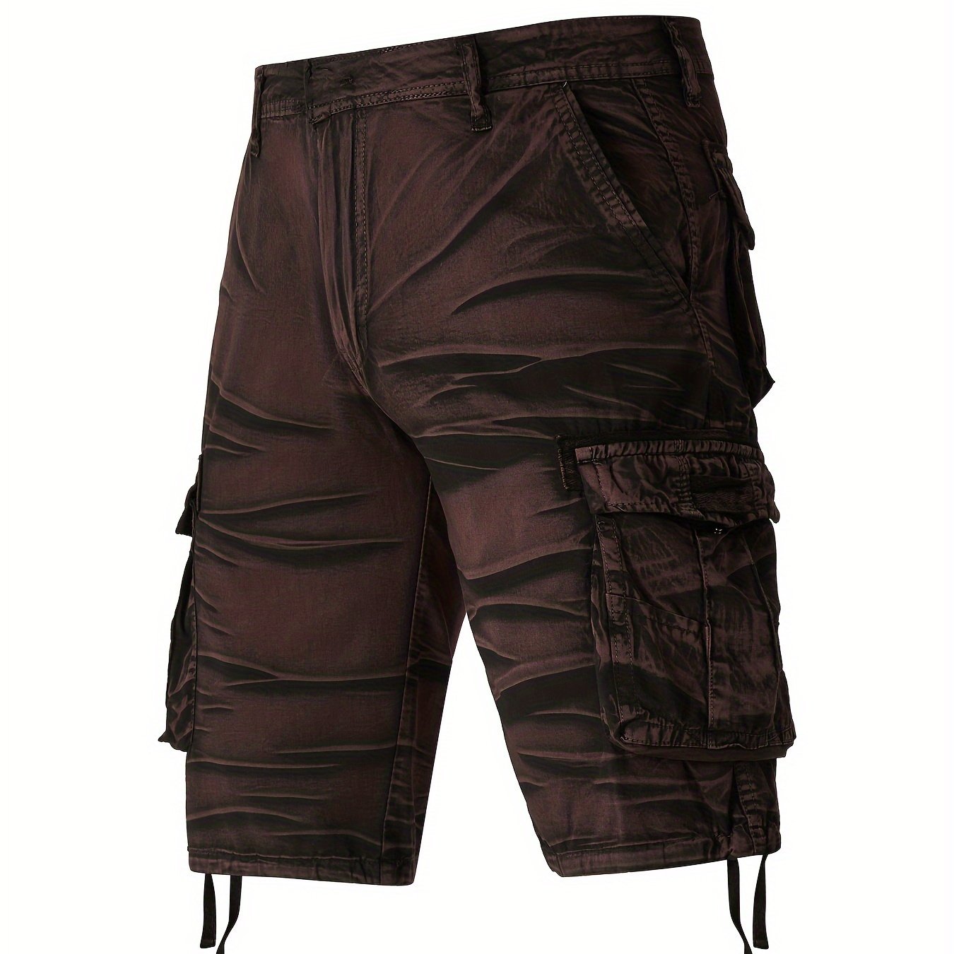 Camo Pattern Cotton Cargo Shorts