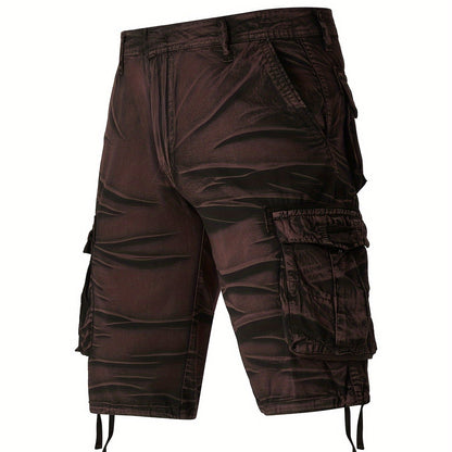 Camo Pattern Cotton Cargo Shorts
