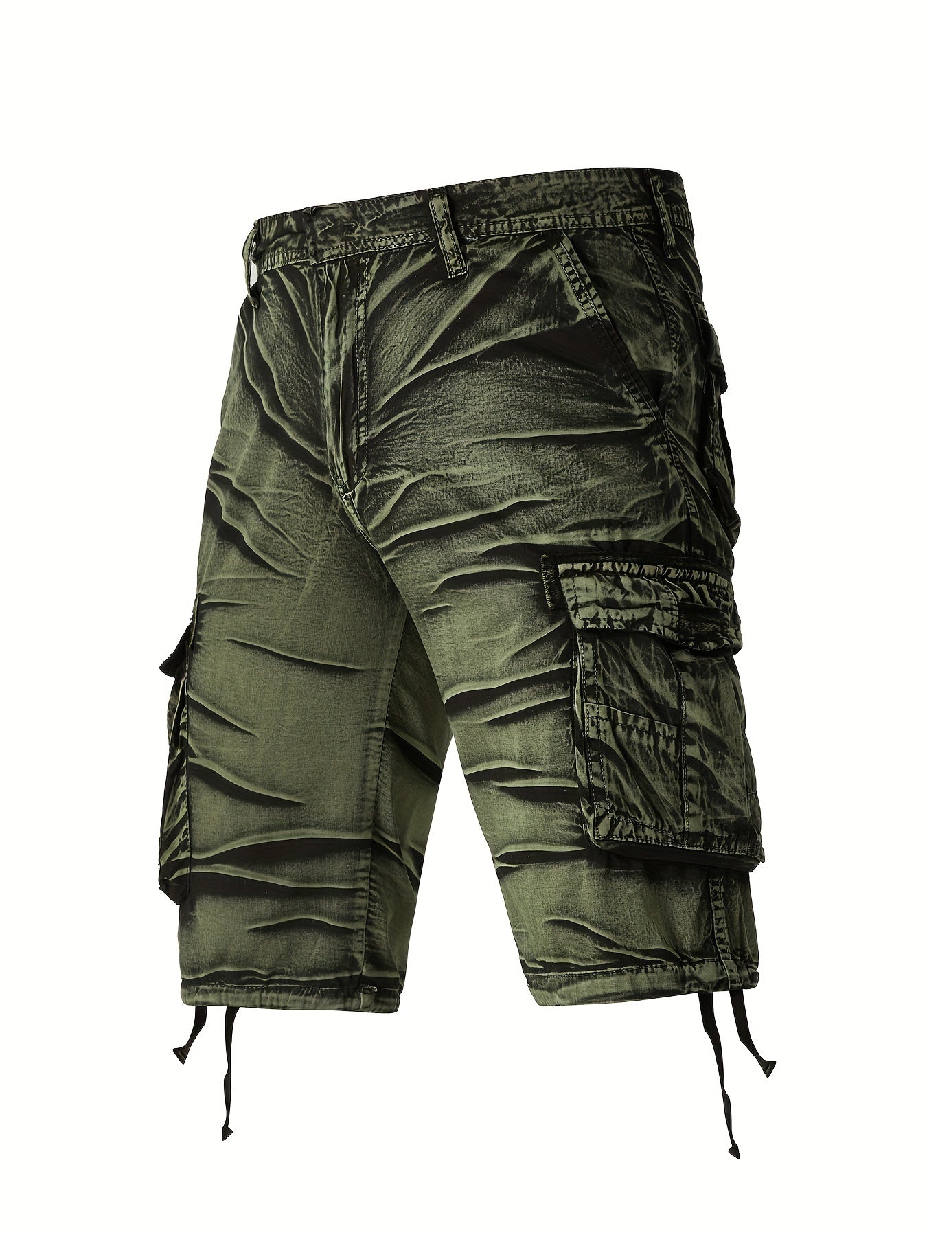 Camo Pattern Cotton Cargo Shorts