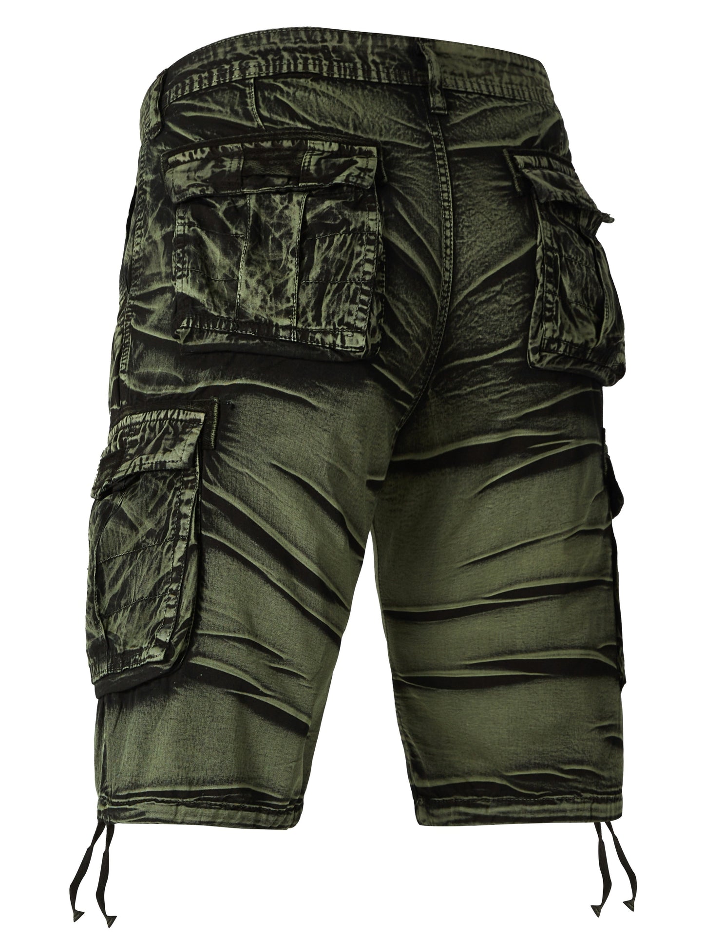 Camo Pattern Cotton Cargo Shorts