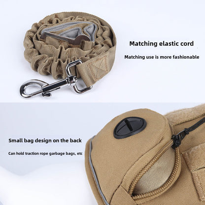 Dog Leash Vest Style Dog Harness Tactical Dog Harness Multifunctional tactical chest backpack