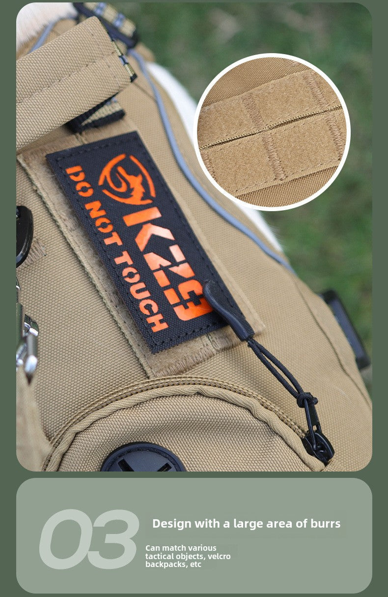 Dog Leash Vest Style Dog Harness Tactical Dog Harness Multifunctional tactical chest backpack
